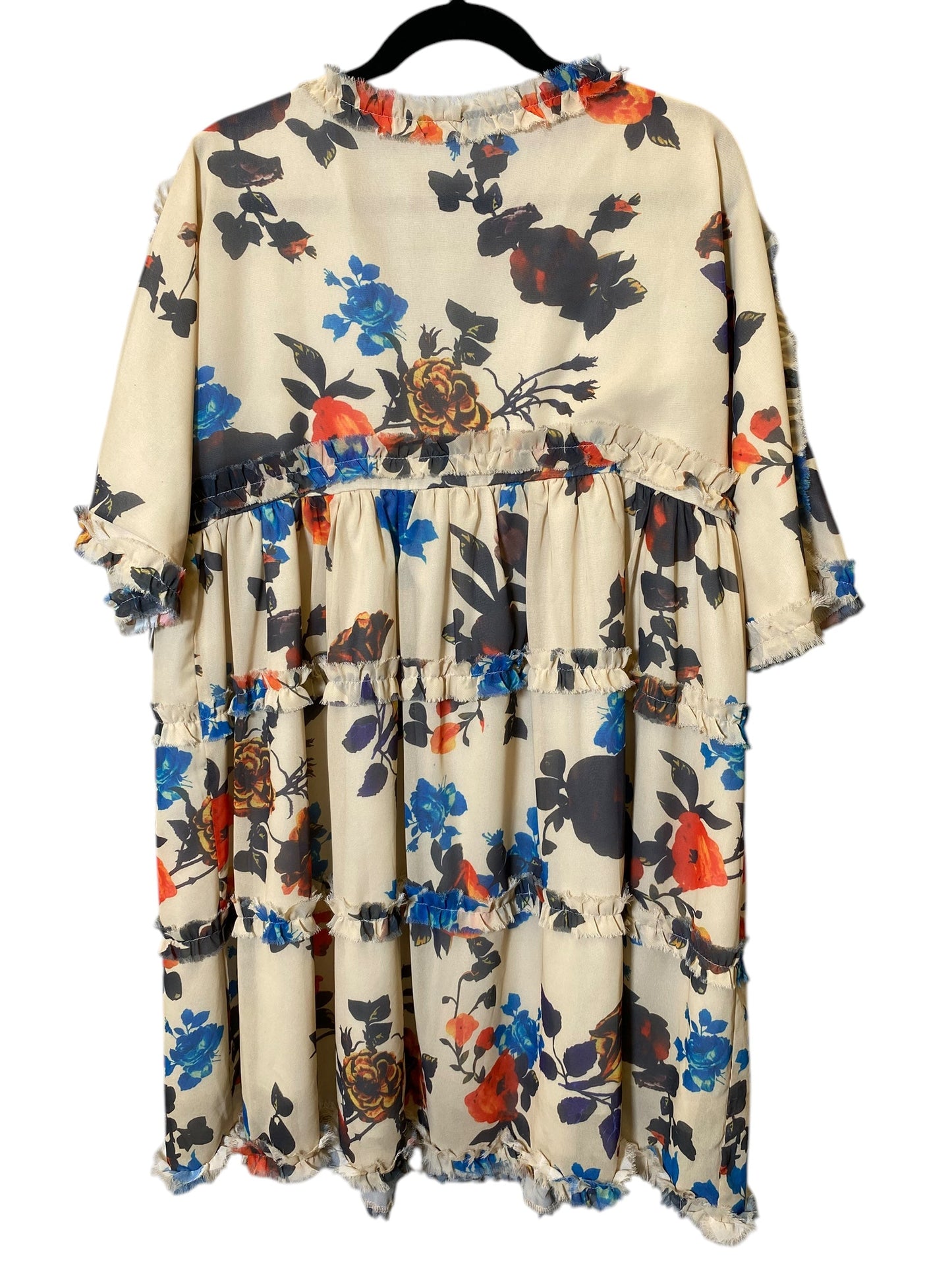 Dress Casual Midi By Cmc In Floral Print, Size: M