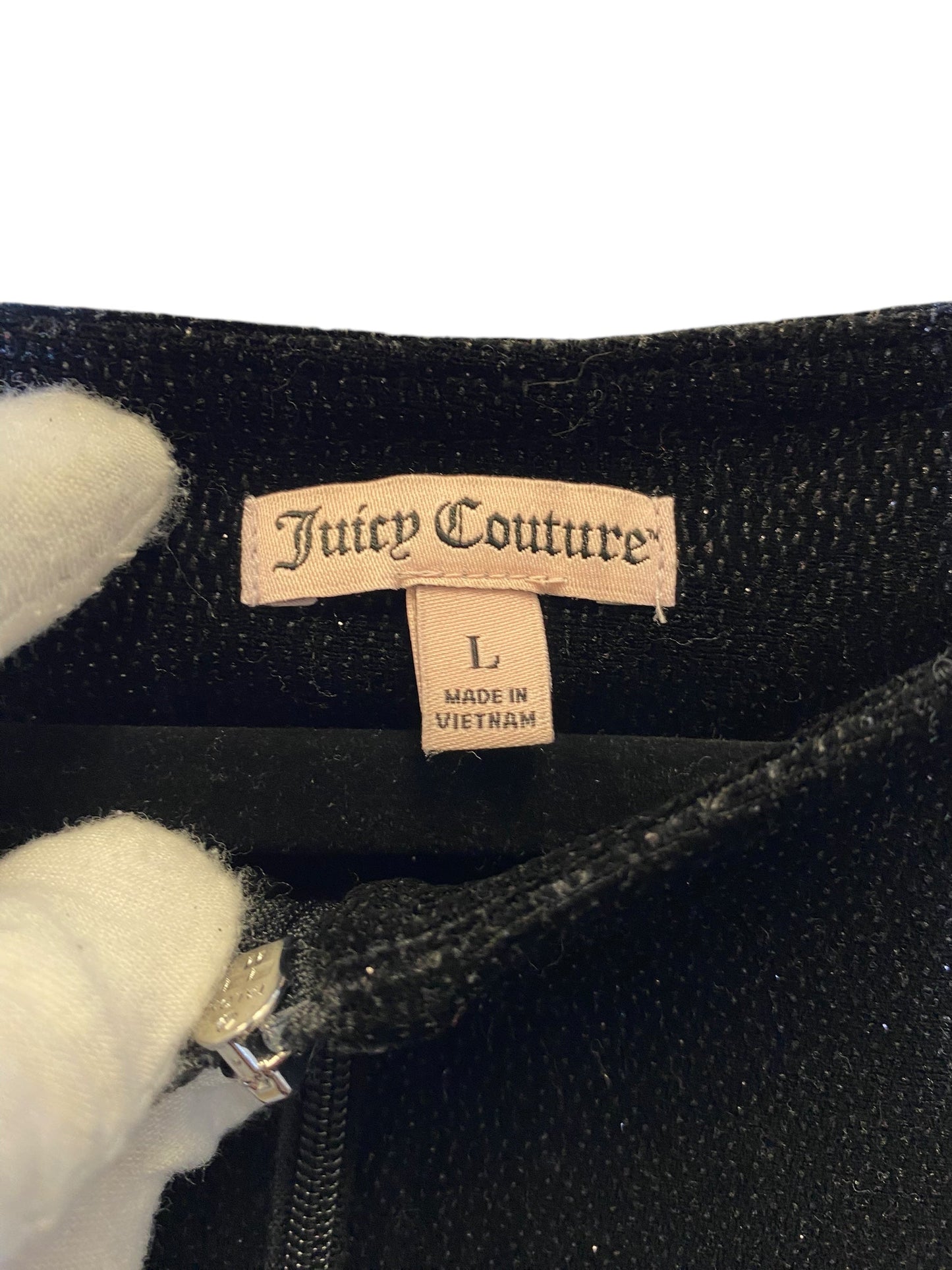 Jacket Shirt By Juicy Couture In Black, Size: L