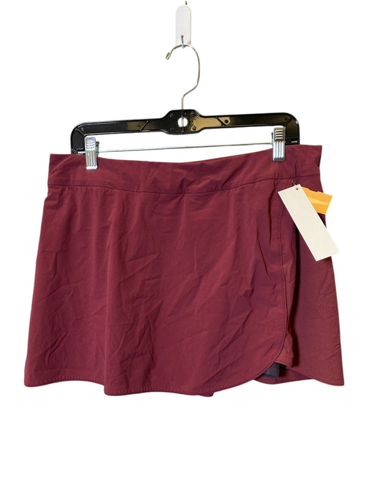 Athletic Skort By Outdoor Voices In Maroon, Size: Xl