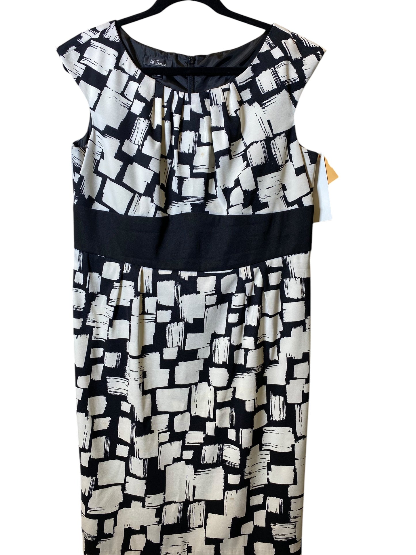 Dress Work By Agb In Black & White, Size: Xl