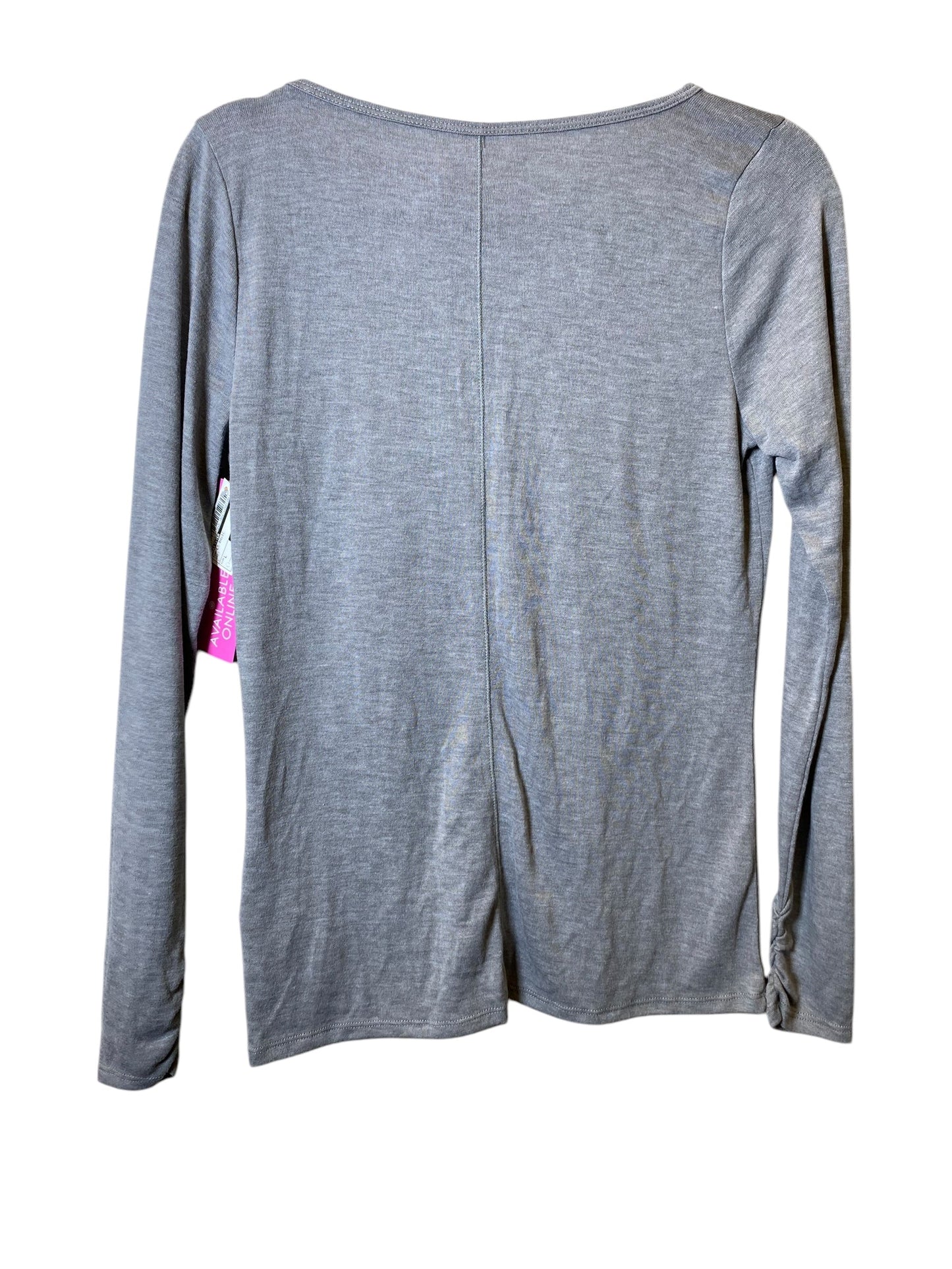 Top Long Sleeve Basic By Hollister In Grey, Size: L