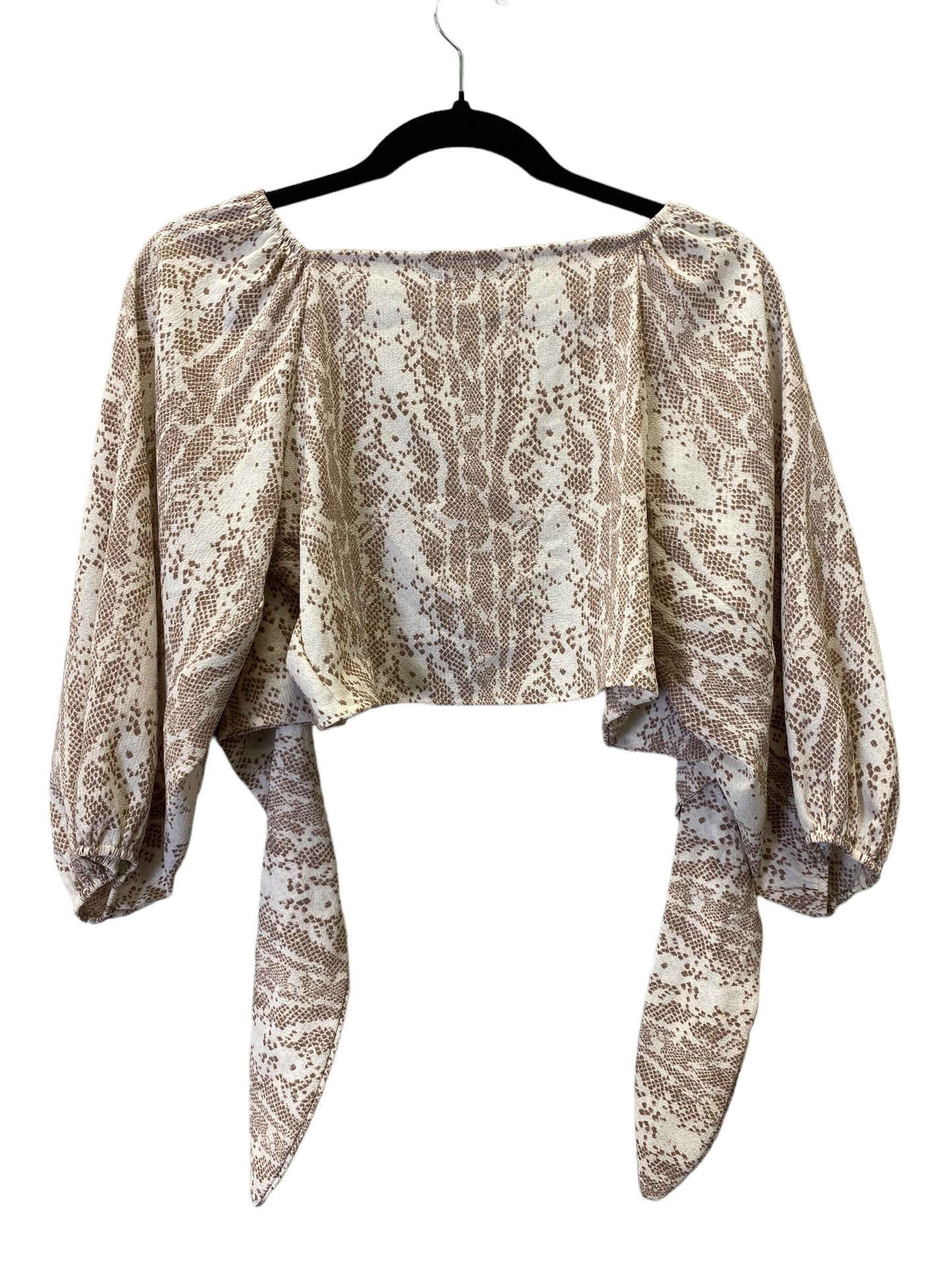 Beige Top Long Sleeve Cmc, Size S