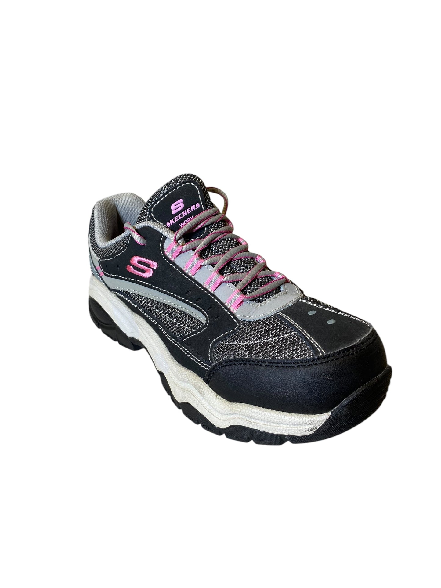 Shoes Sneakers By Skechers In Grey, Size: 6.5