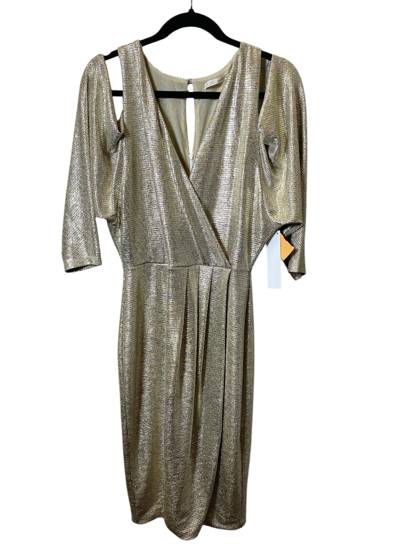 Dress Party Midi By Rachel Roy In Gold, Size: M