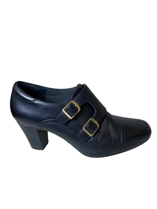 Shoes Heels Block By Clarks In Black, Size: 8