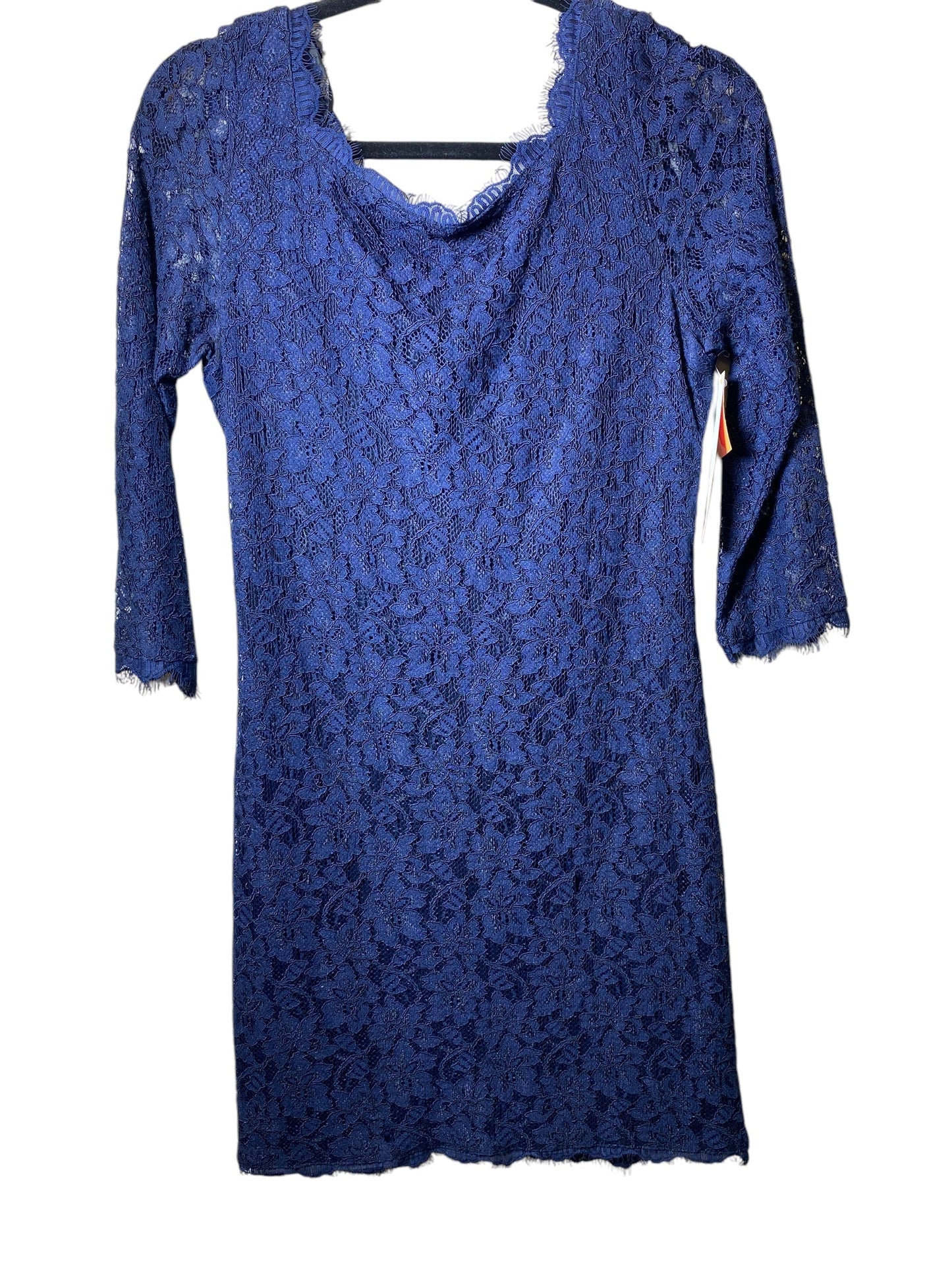 Dress Designer By Diane Von Furstenberg In Navy, Size: M