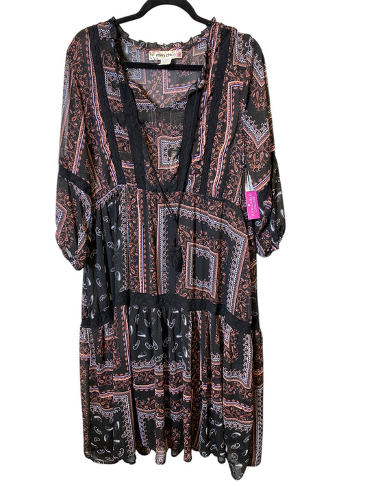 Dress Casual Midi By Mimi Chica In Multi-colored, Size: Xxl