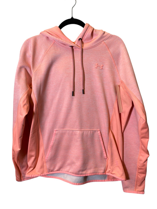 Sweatshirt Hoodie By Under Armour In Pink, Size: L