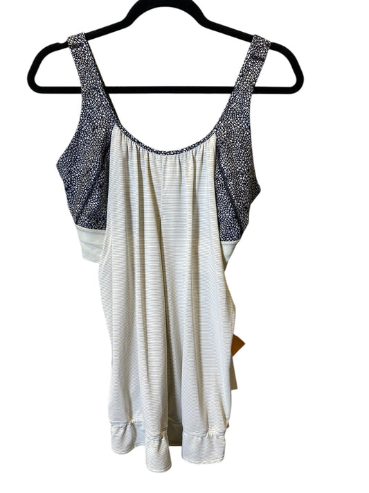 Athletic Tank Top By Lululemon In Black & White, Size: M