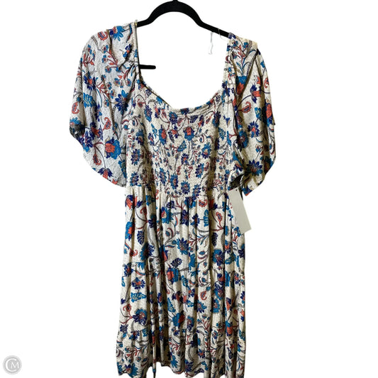 Dress Casual Short By Nurture In Floral Print, Size: 1x