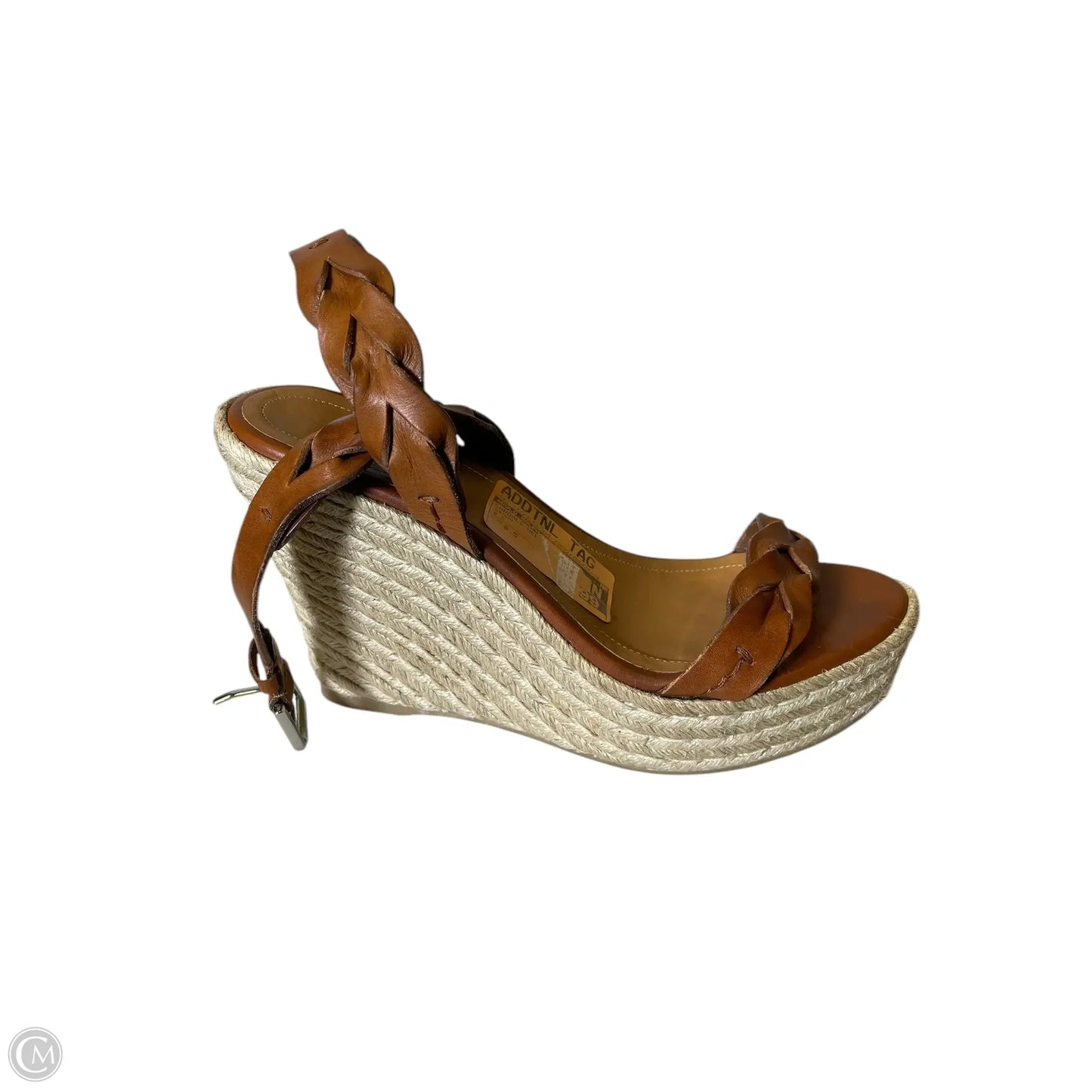 Sandals Heels Wedge By Polo Ralph Lauren In Brown, Size: 8.5