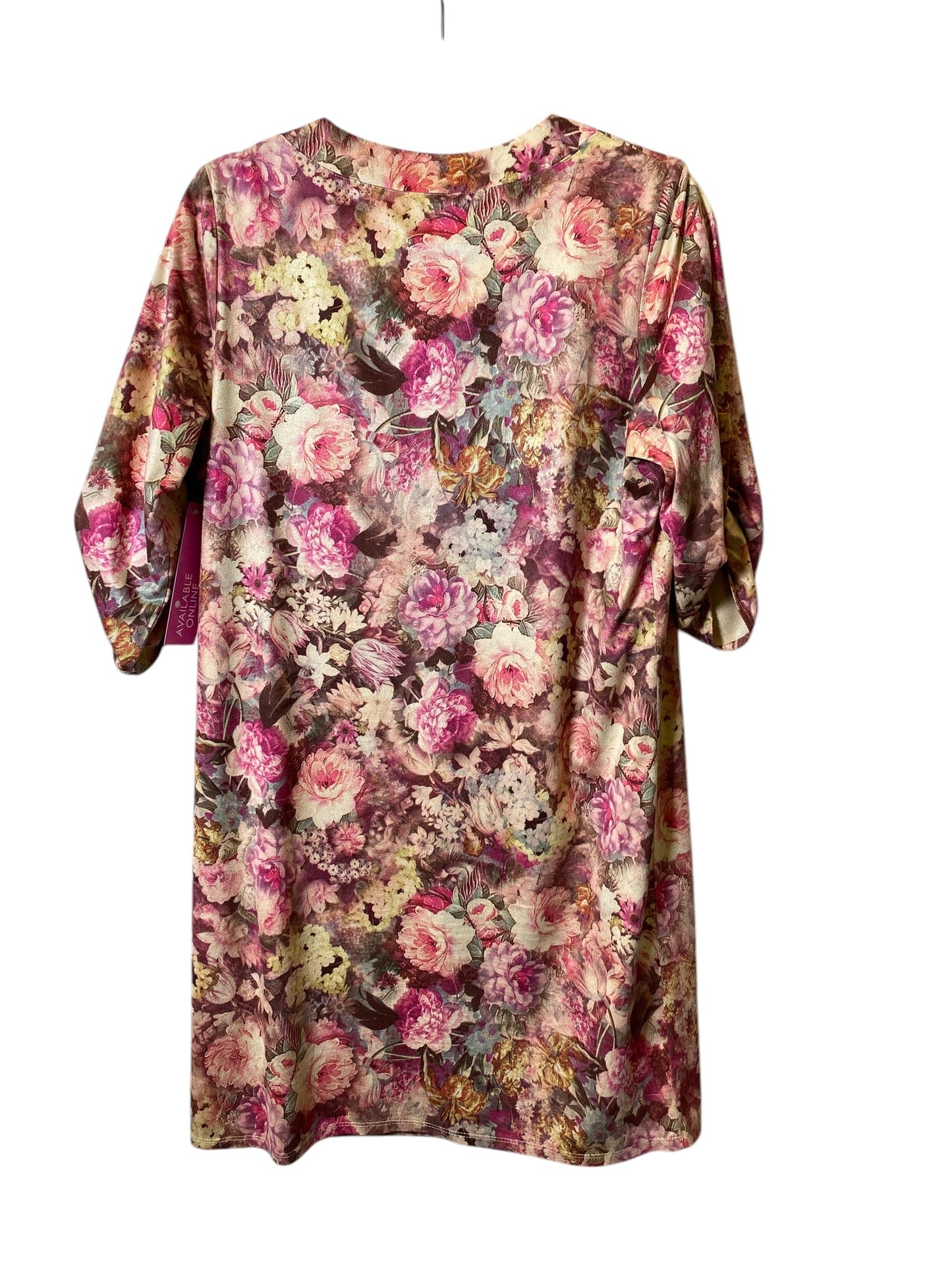 Dress Casual Midi By Freeway In Floral Print, Size: M