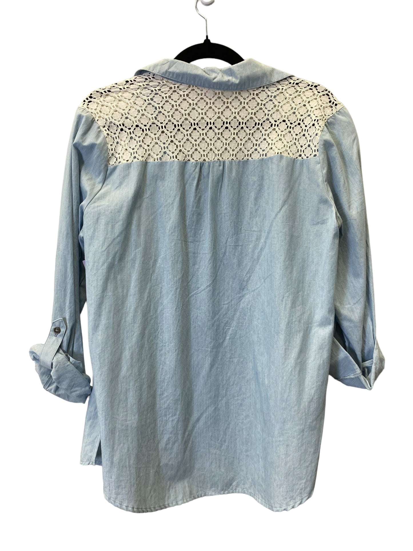 Blue Blouse Long Sleeve Xhilaration, Size L