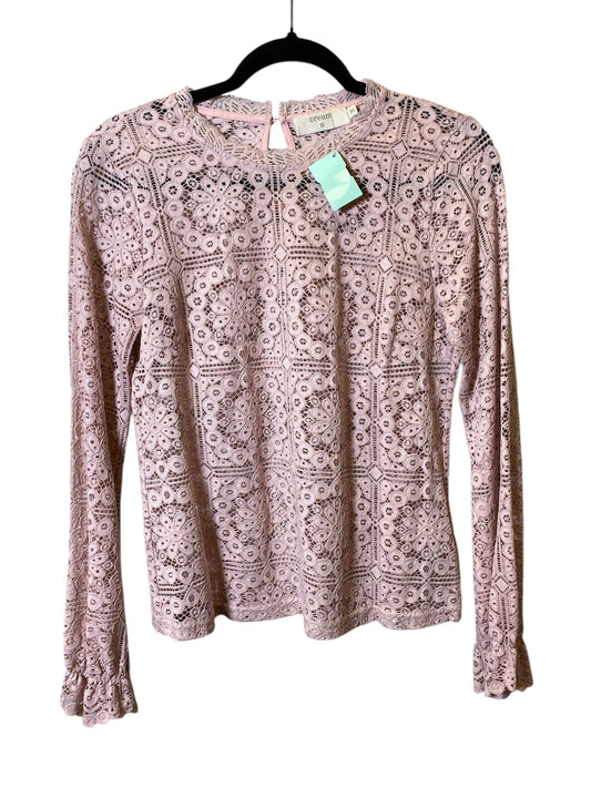 Top Long Sleeve By Cmc In Pink, Size: S