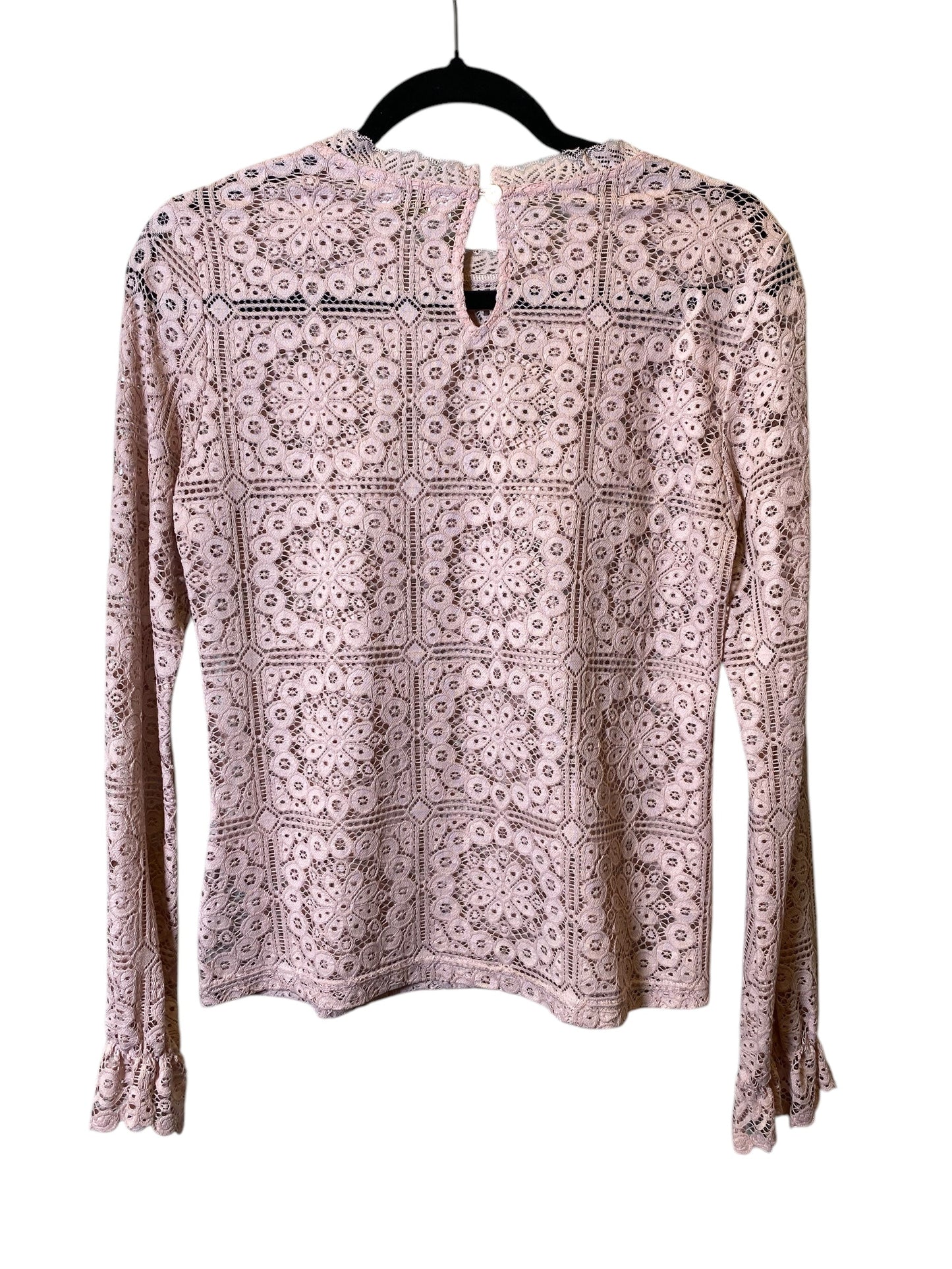 Top Long Sleeve By Cmc In Pink, Size: S