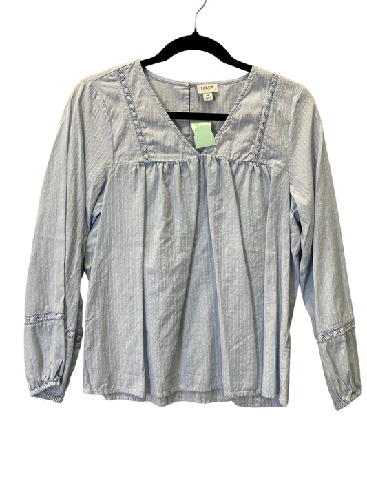 Blue Top Long Sleeve J. Crew, Size M