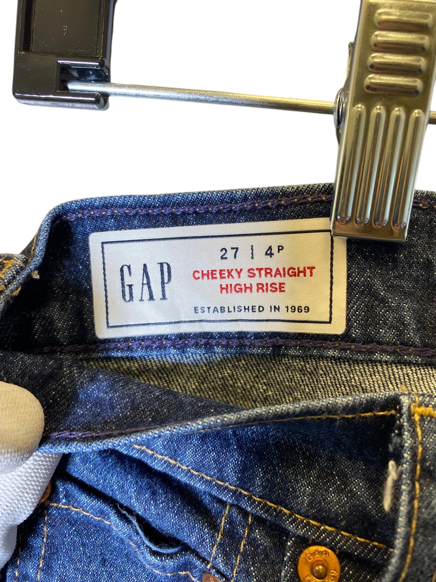 Jeans Straight By Gap In Blue, Size: 4