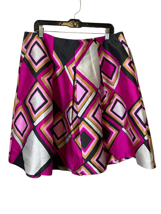 Skirt Midi By Lane Bryant In Pink & Purple, Size: 18