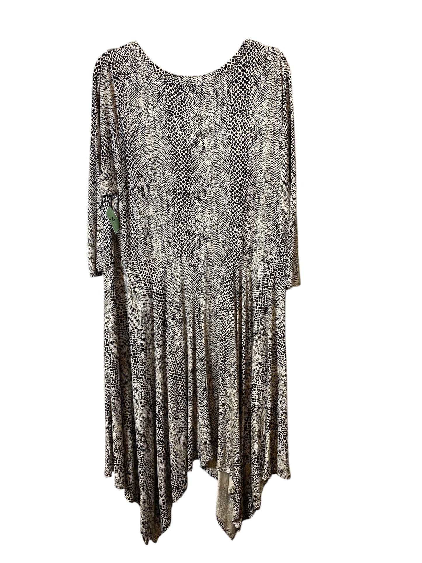 Dress Casual Midi By Jessica Simpson In Animal Print, Size: Xxxl