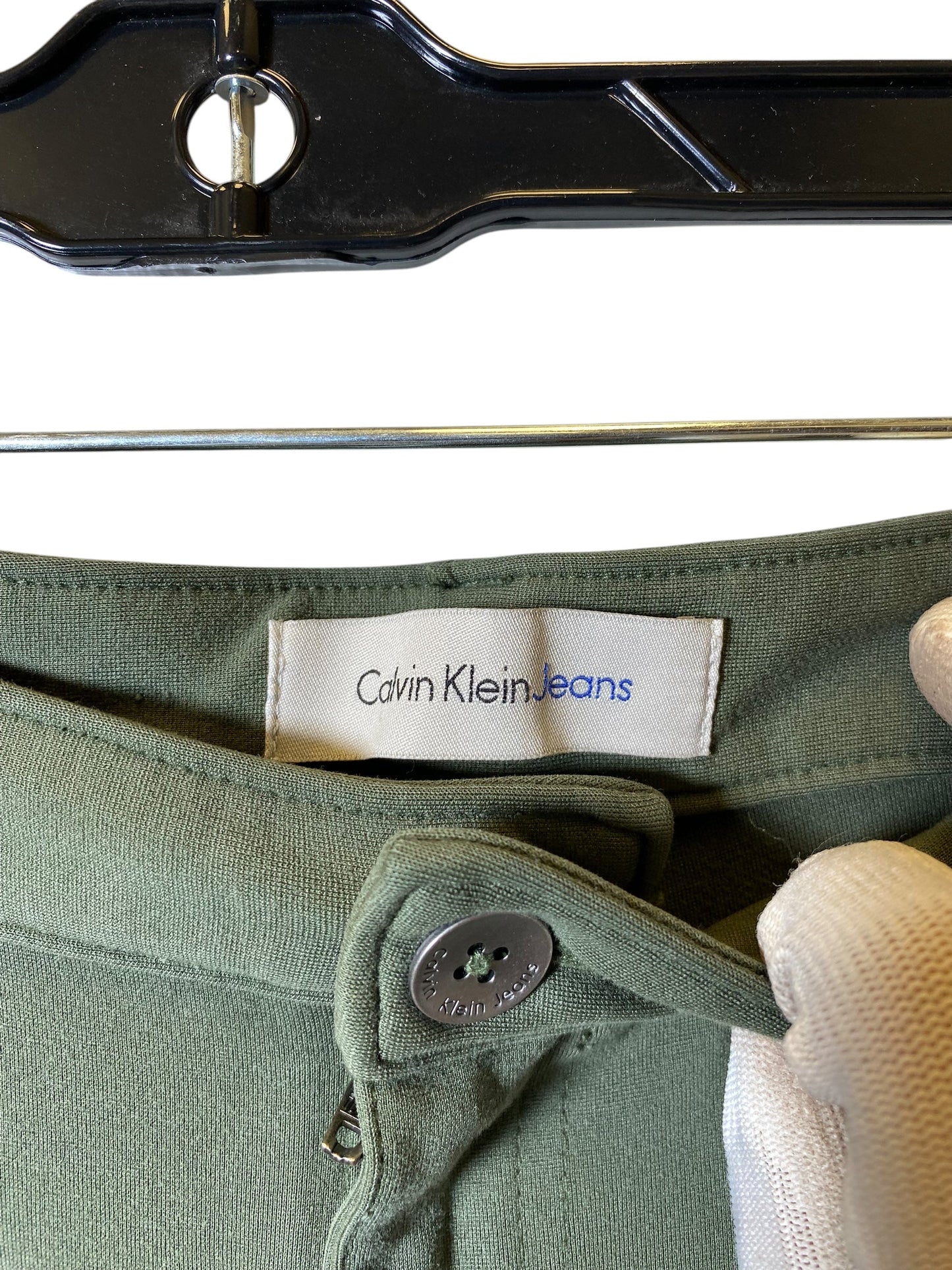 Jeans Skinny By Calvin Klein In Green, Size: 10