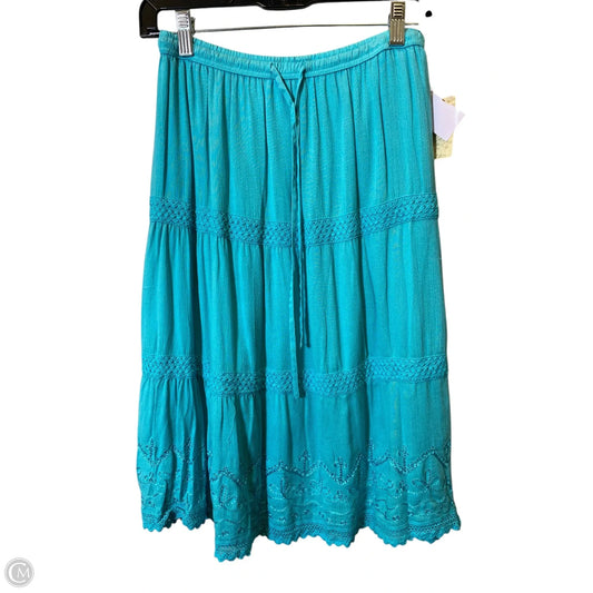 Skirt Midi By Studio West In Aqua, Size: PS