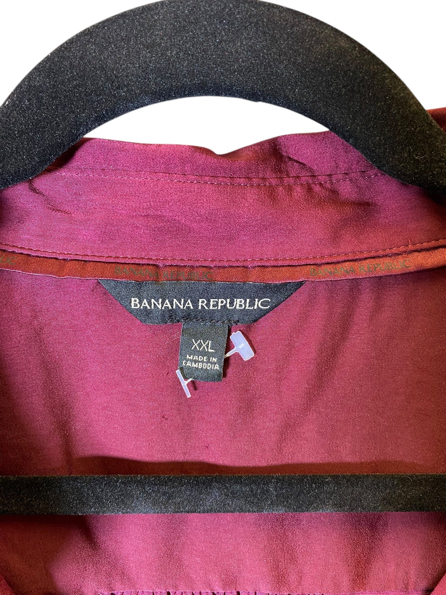 Top Long Sleeve By Banana Republic In Purple, Size: Xxl