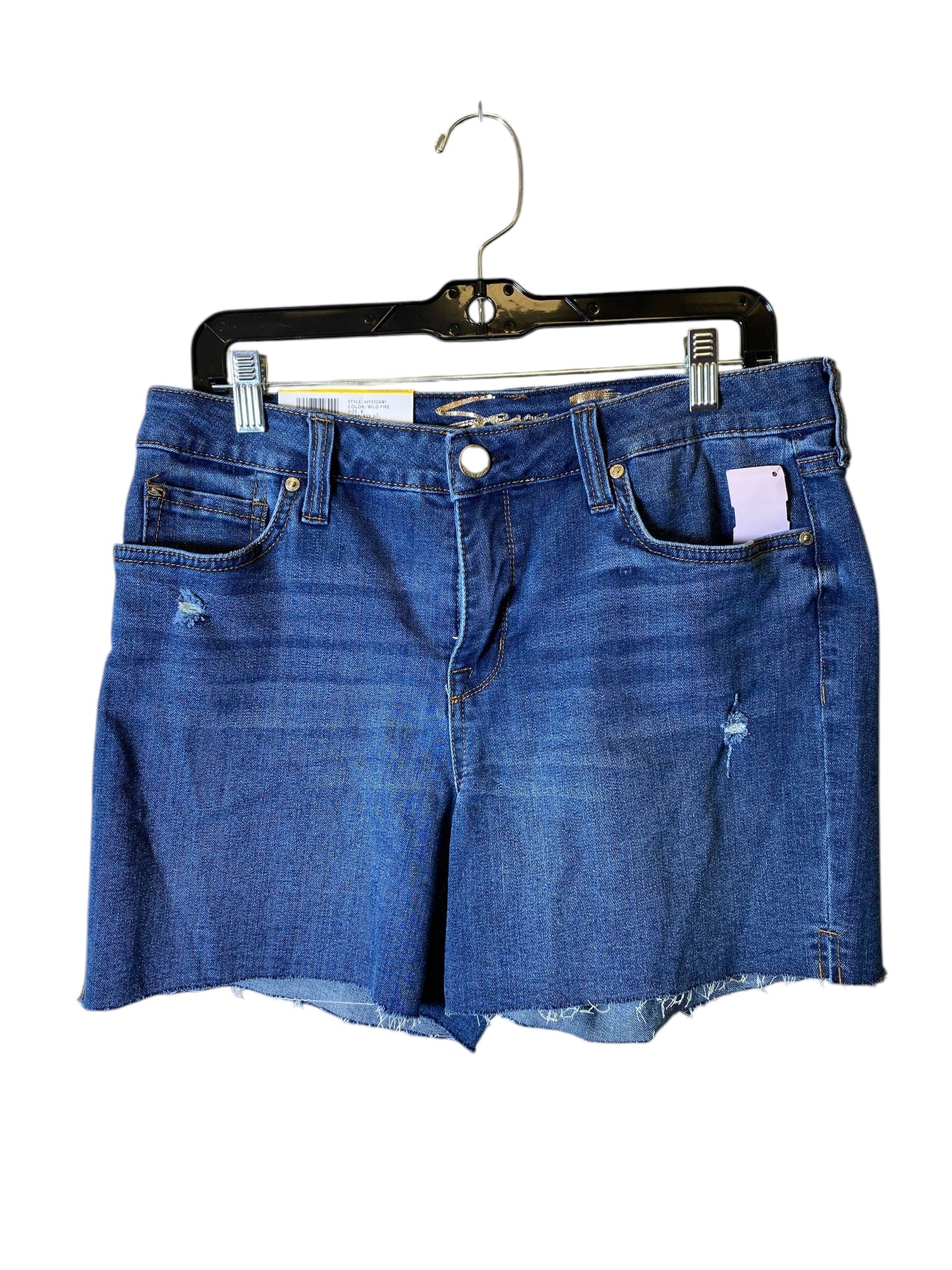 Shorts By Seven 7 In Blue Denim, Size: 8