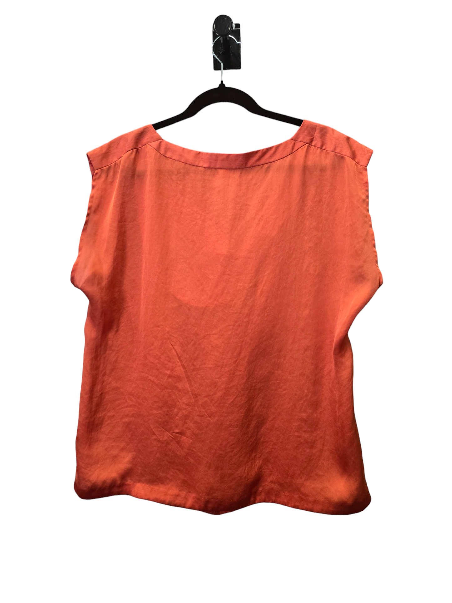 Orange Top Short Sleeve Michael By Michael Kors, Size Xl