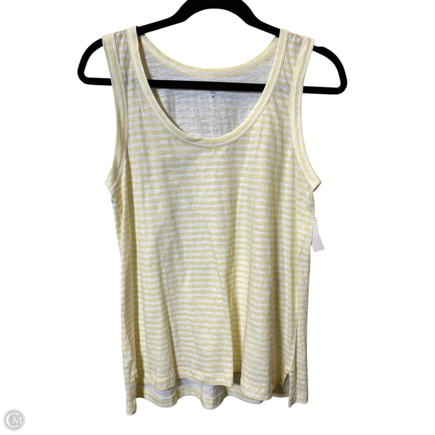 Top Sleeveless By Loft In Striped Pattern, Size: M
