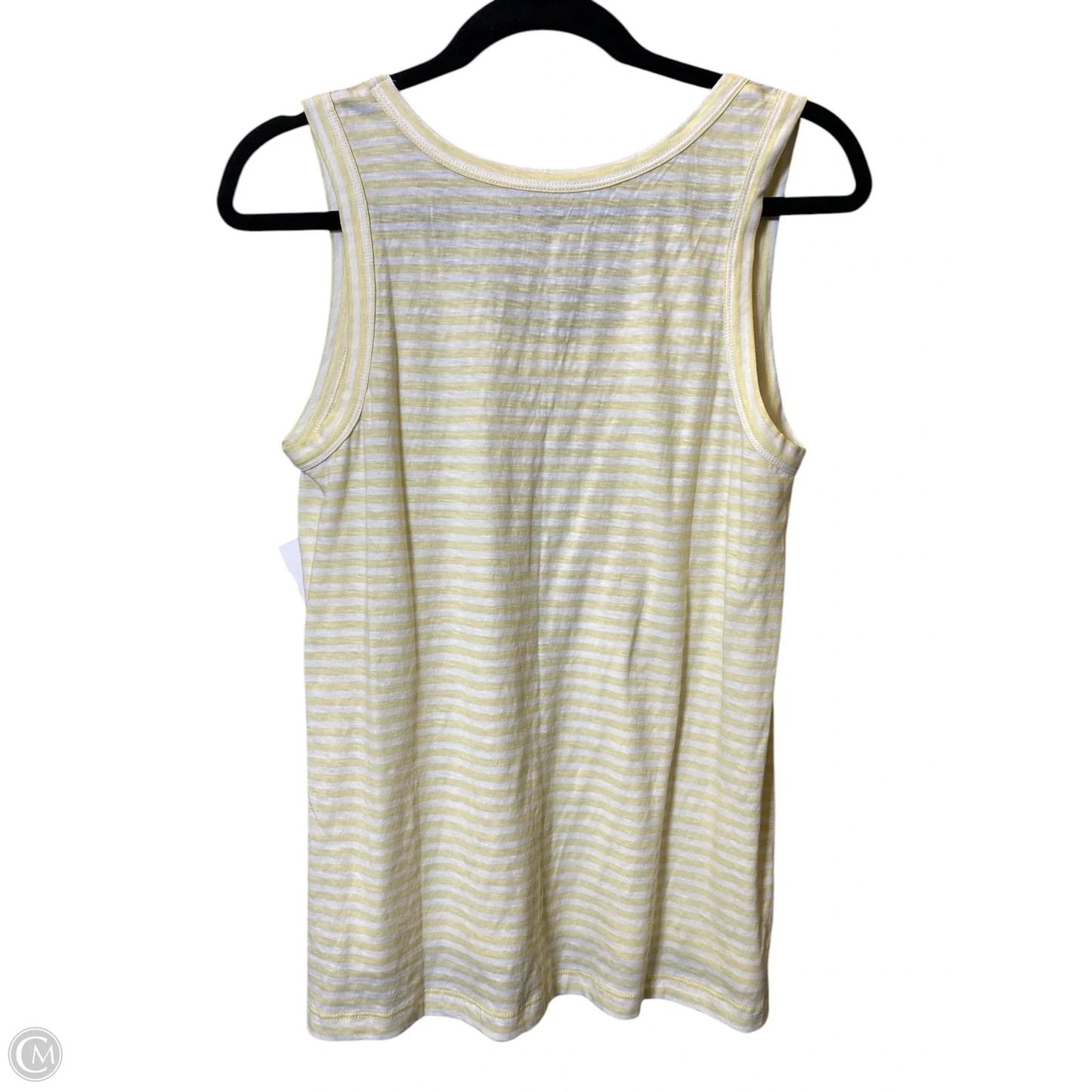 Top Sleeveless By Loft In Striped Pattern, Size: M