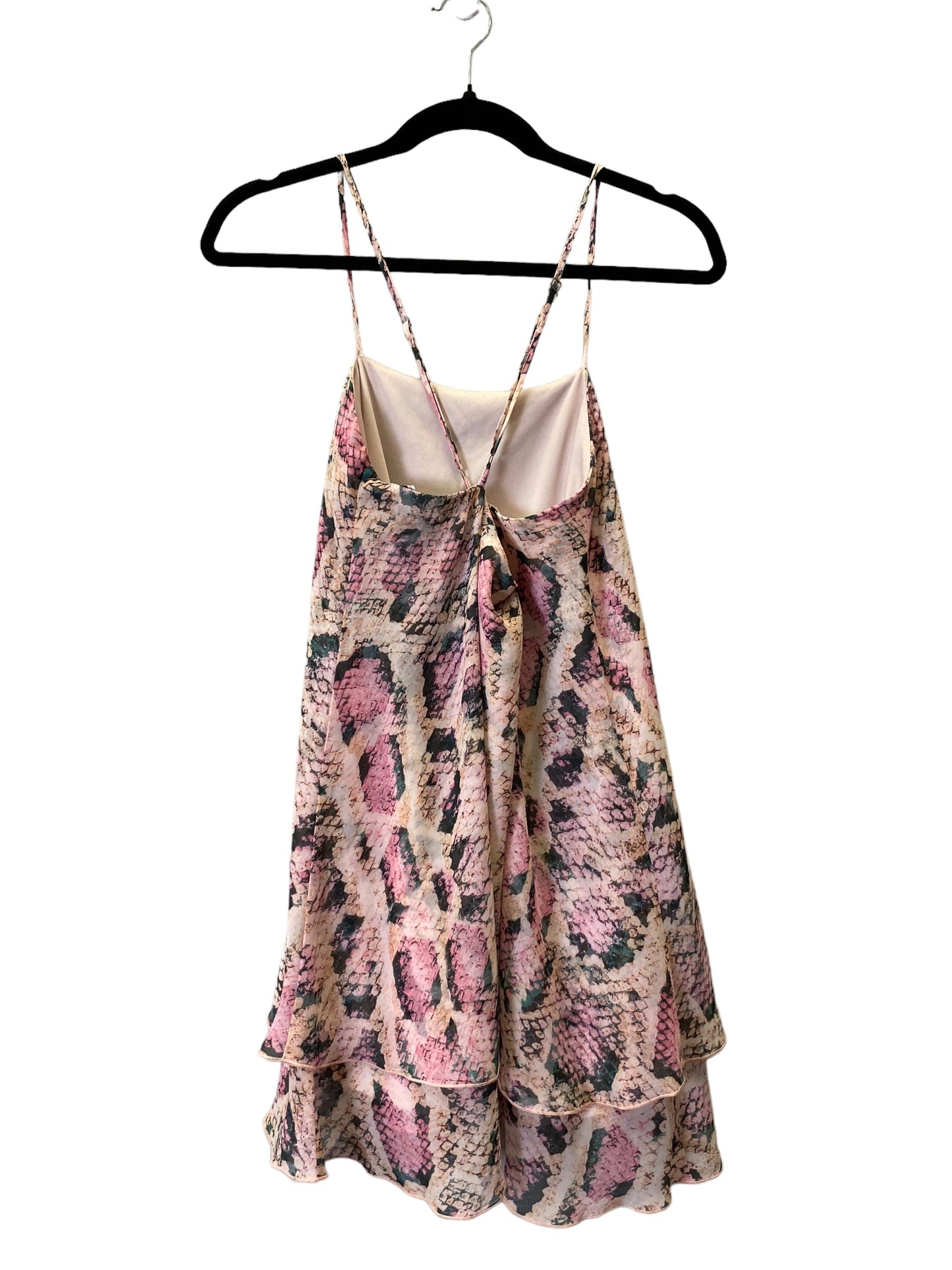 Snakeskin Print Blouse Sleeveless Mumu, Size S