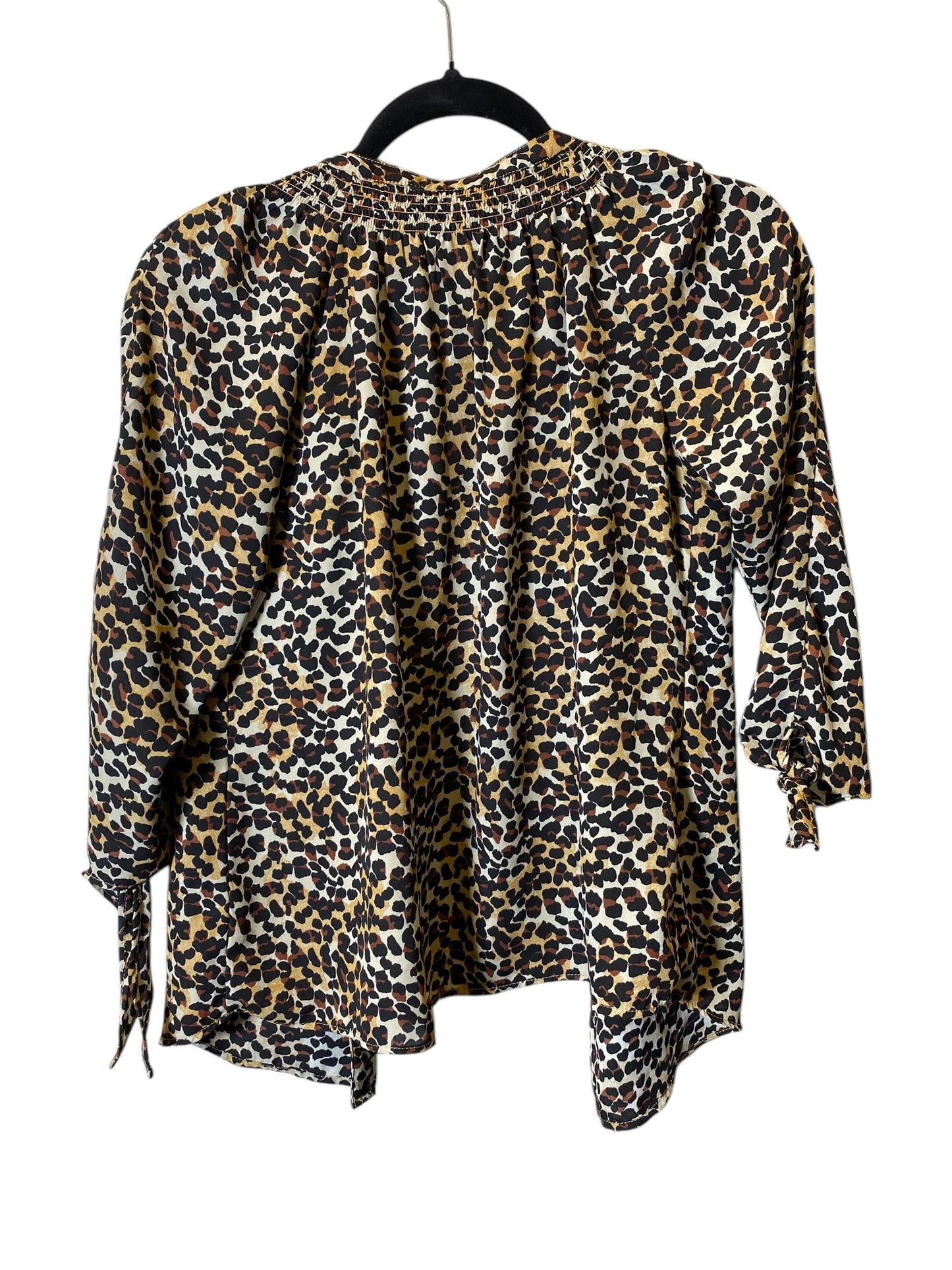 Blouse 3/4 Sleeve By Westport In Animal Print, Size: Xs