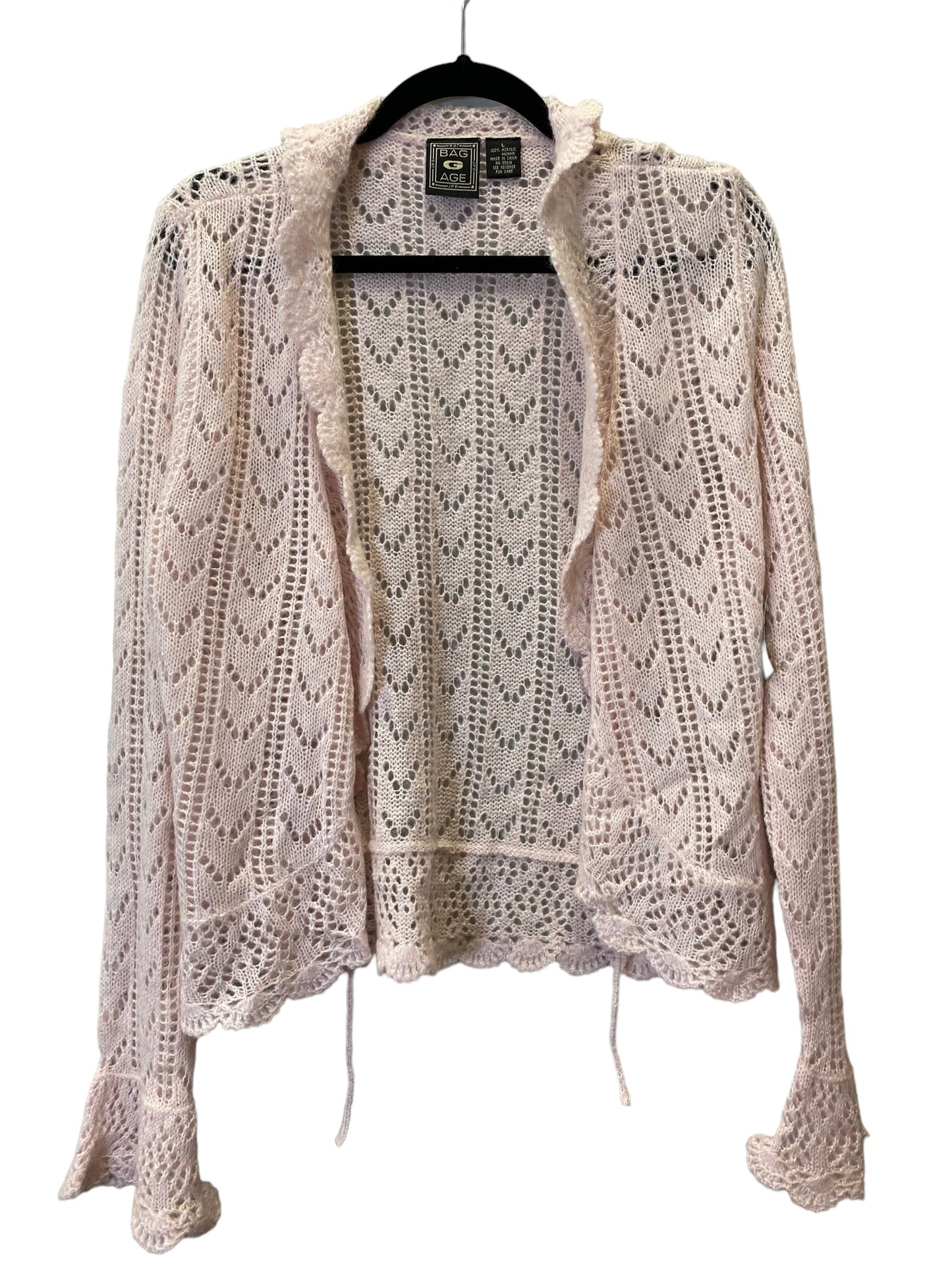 Pink Cardigan Clothes Mentor, Size L