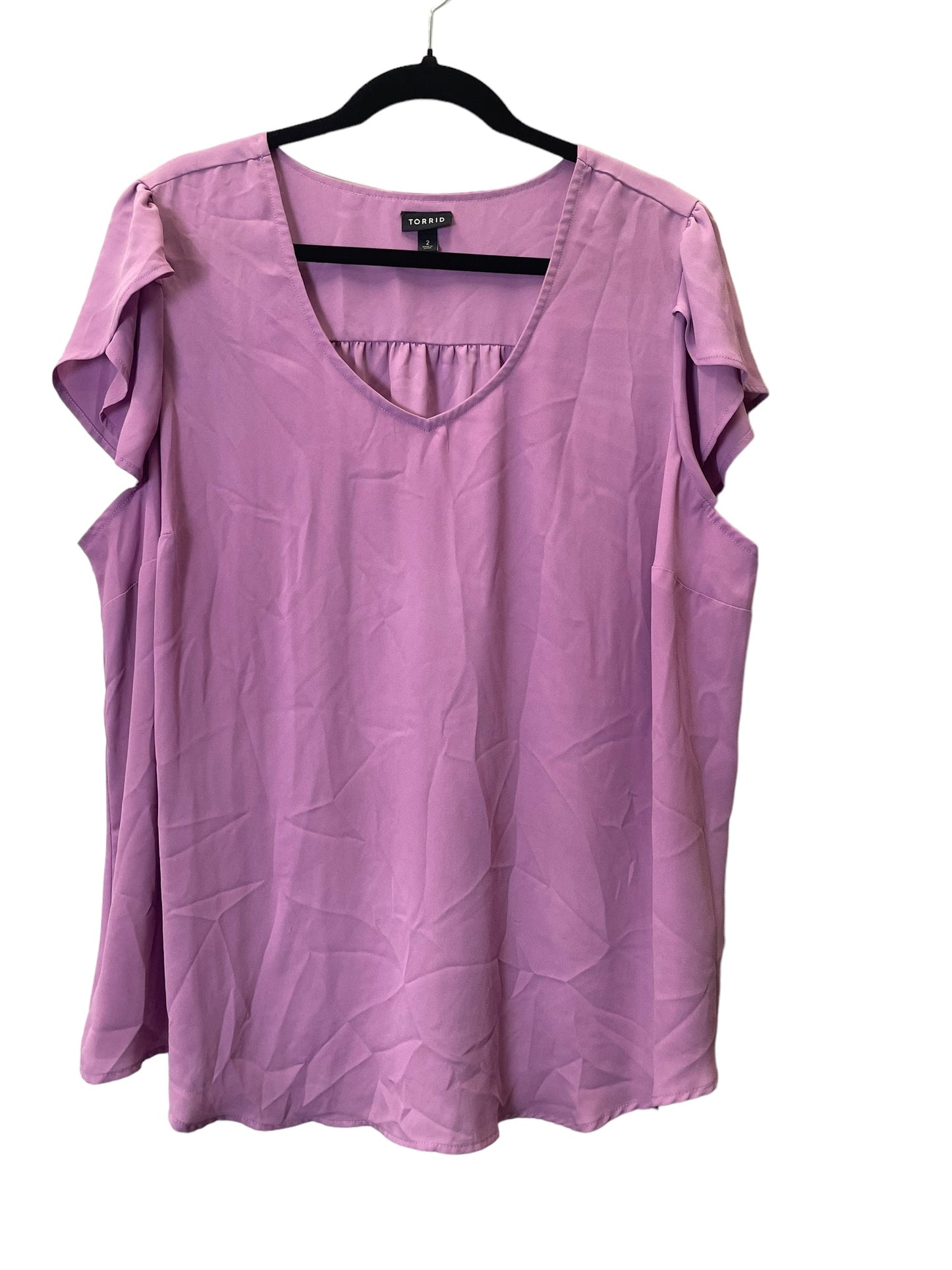 Top Short Sleeve By Torrid In Mauve, Size: 2x