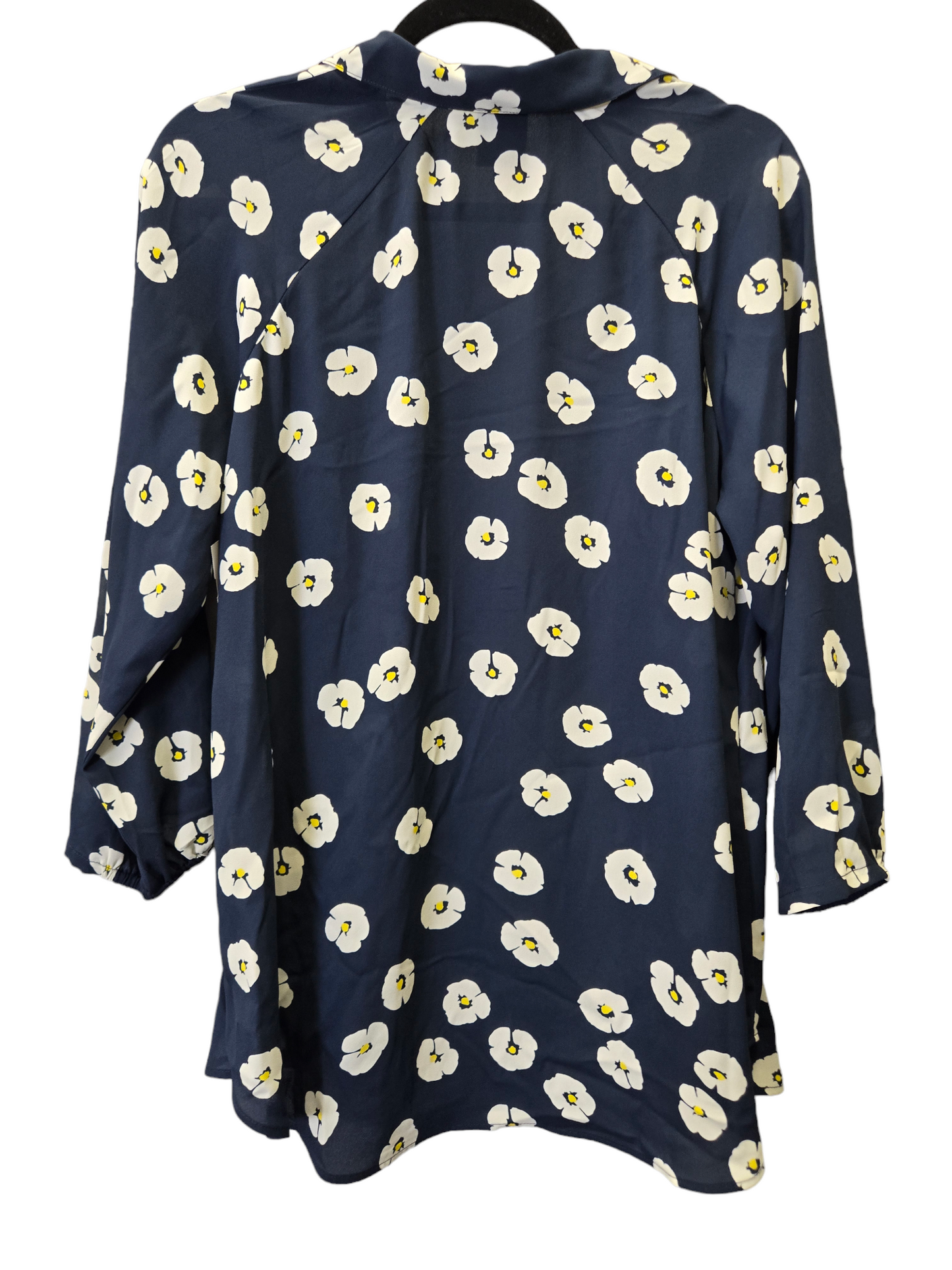 Navy Blouse Long Sleeve Cabi, Size S