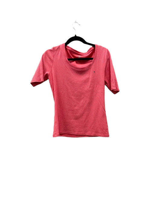 Top Short Sleeve By Tommy Hilfiger In Pink, Size: M