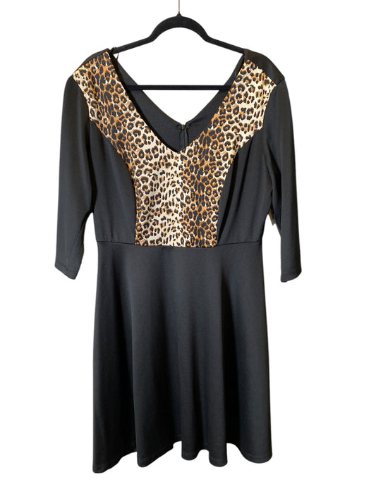 Dress Casual Short By Clothes Mentor In Animal Print, Size: 1x