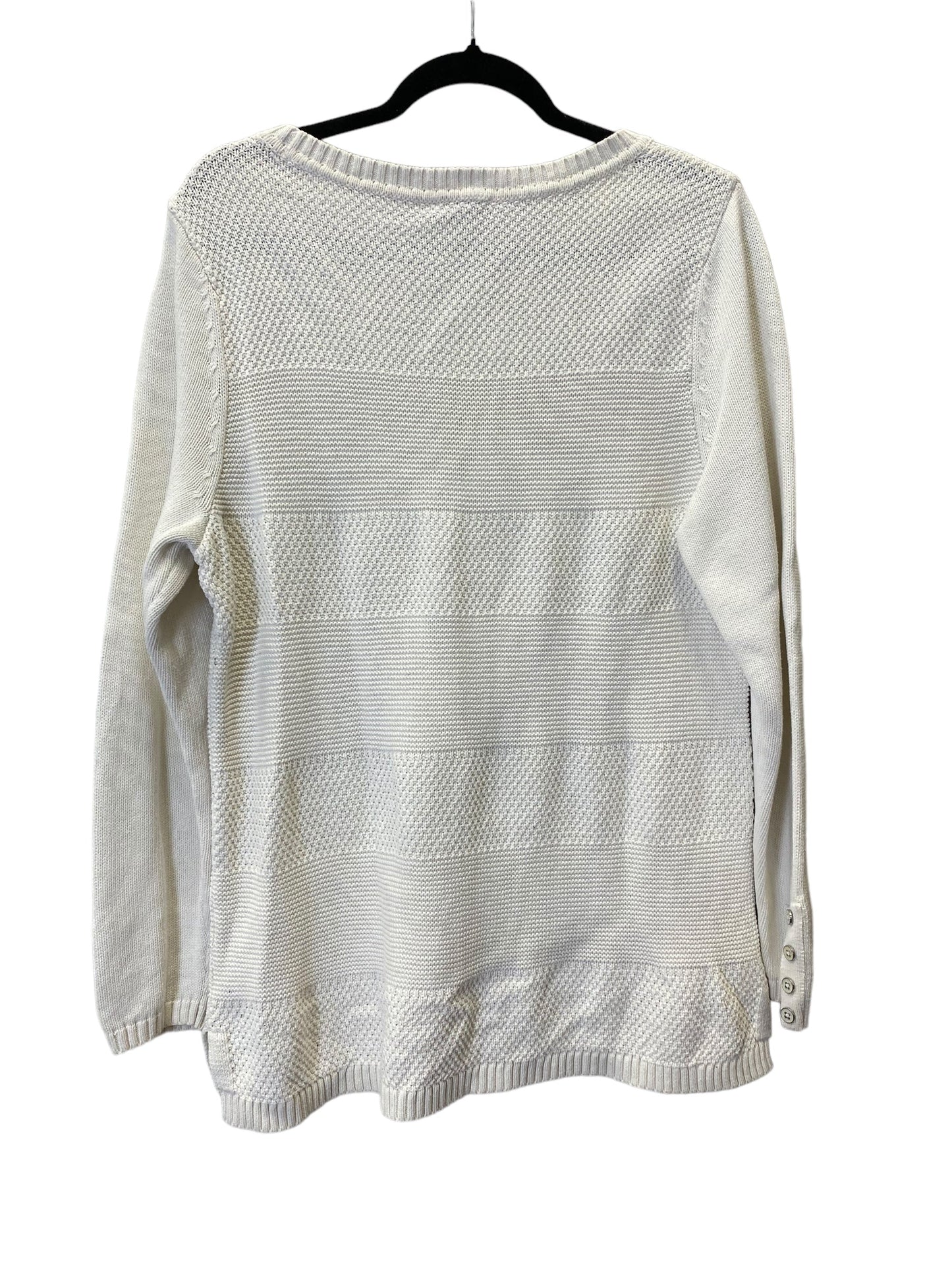 White Sweater Talbots, Size Xl