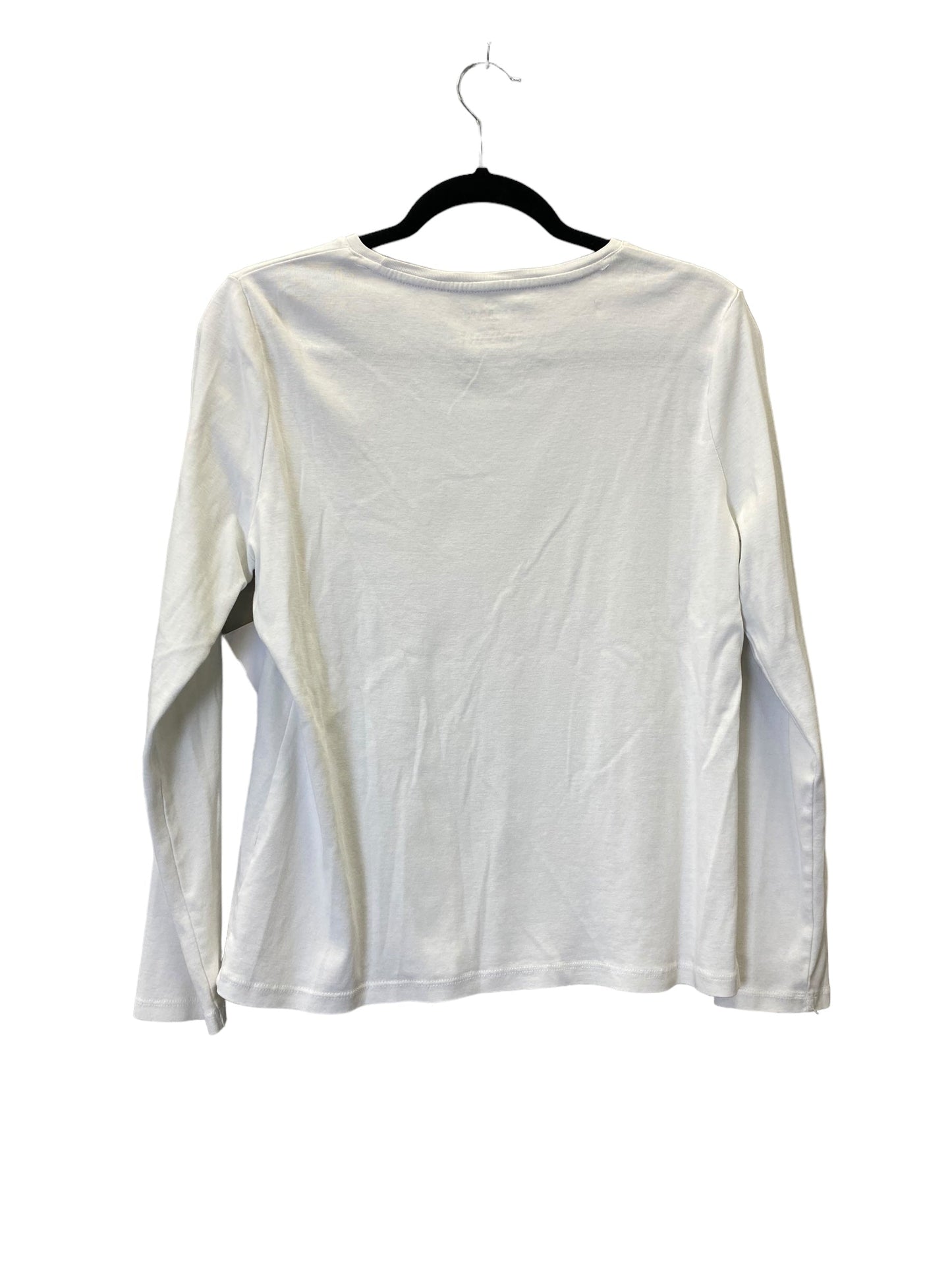 White Top Long Sleeve Talbots, Size L