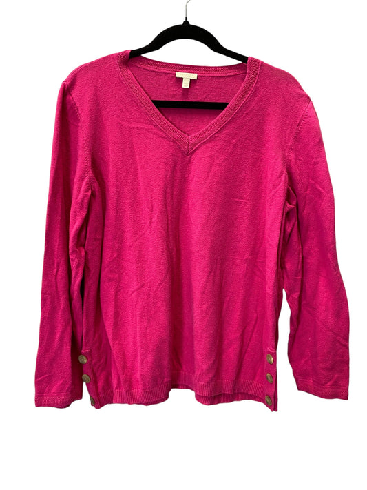 Pink Top Long Sleeve Talbots, Size Xl