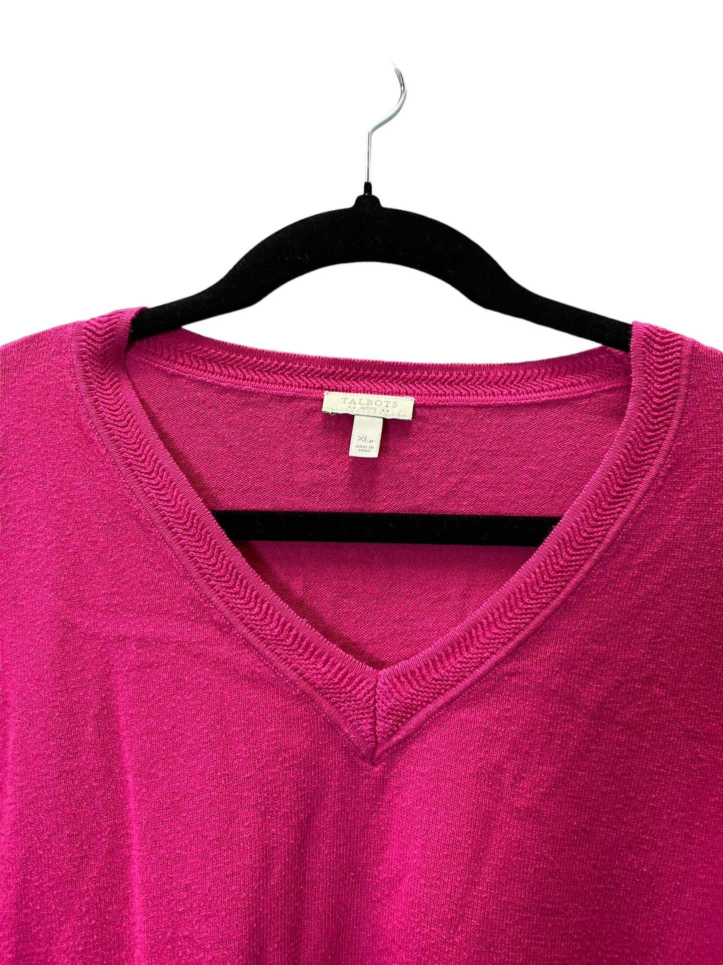 Pink Top Long Sleeve Talbots, Size Xl