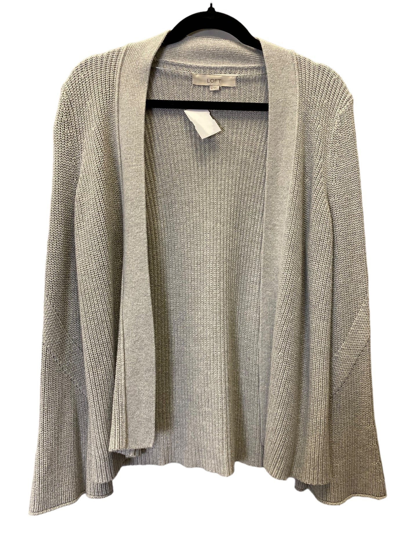 Grey Sweater Cardigan Loft, Size M