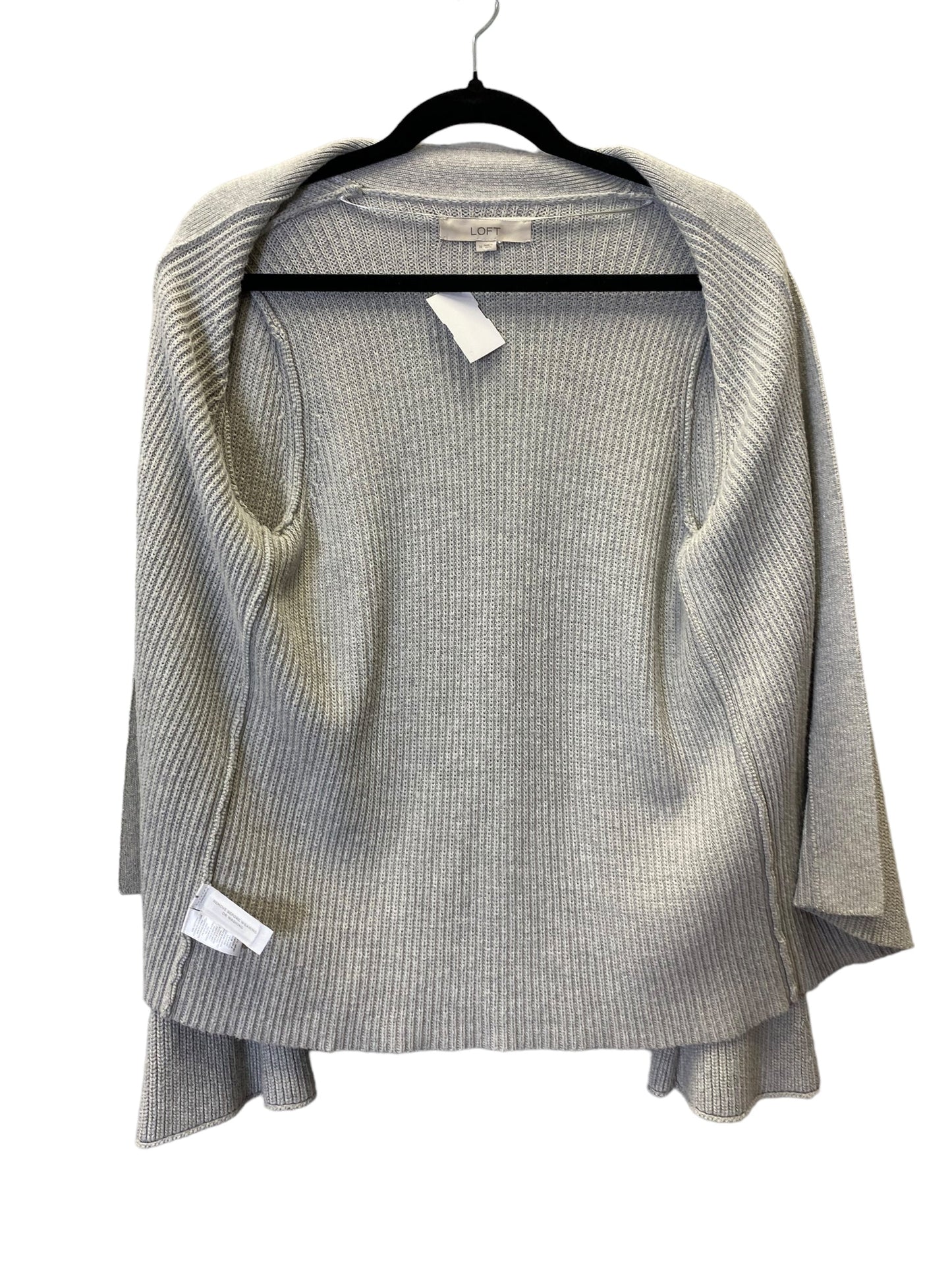 Grey Sweater Cardigan Loft, Size M