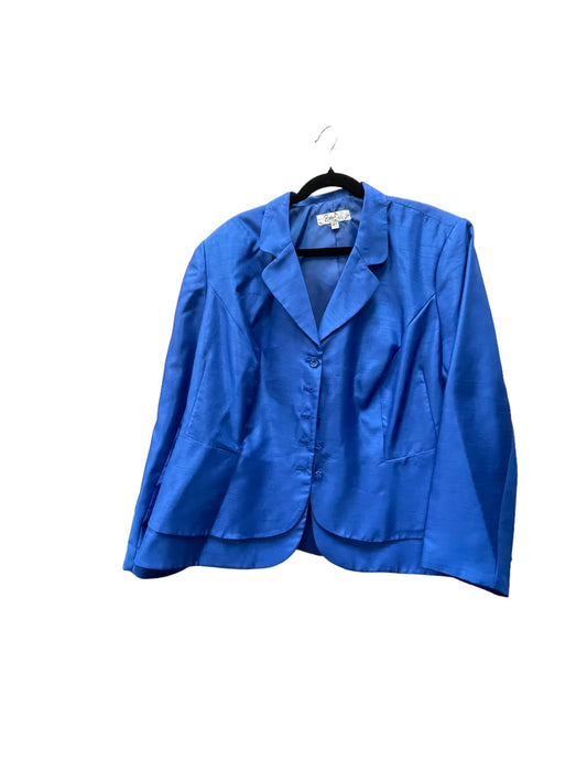 Blazer By Clothes Mentor In Blue, Size: 3x