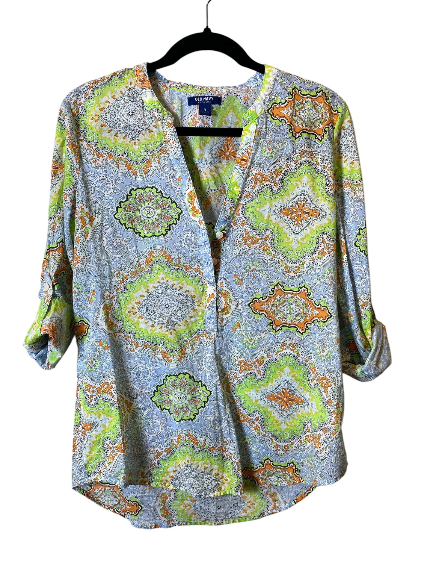 Top Long Sleeve By Old Navy In Multi-colored, Size: S