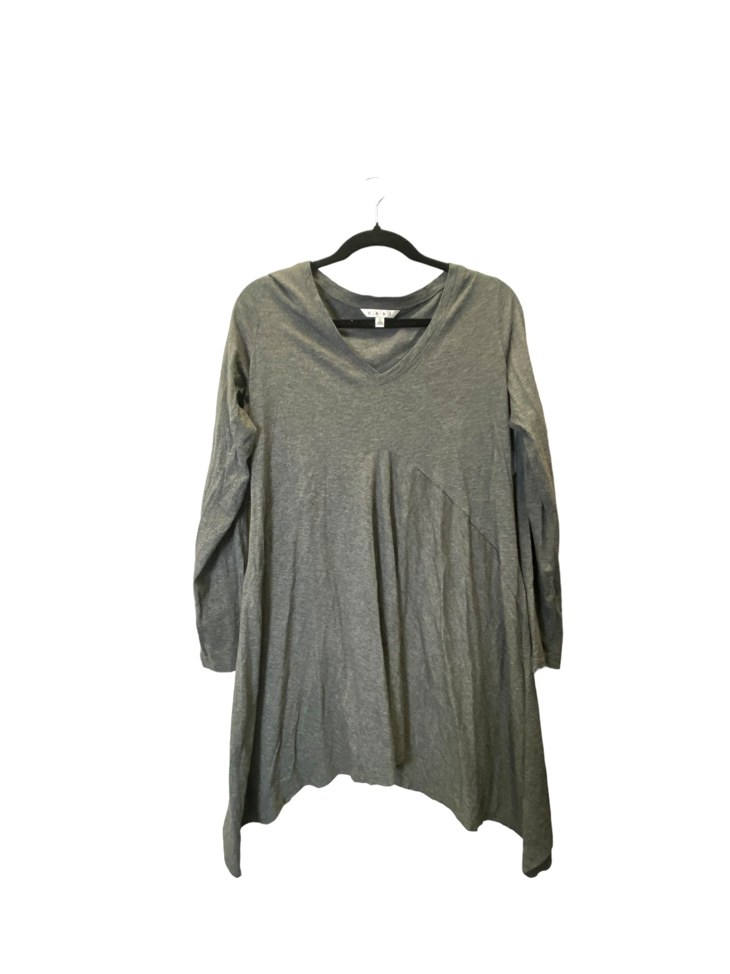 Tunic Long Sleeve By Cabi In Grey, Size: L