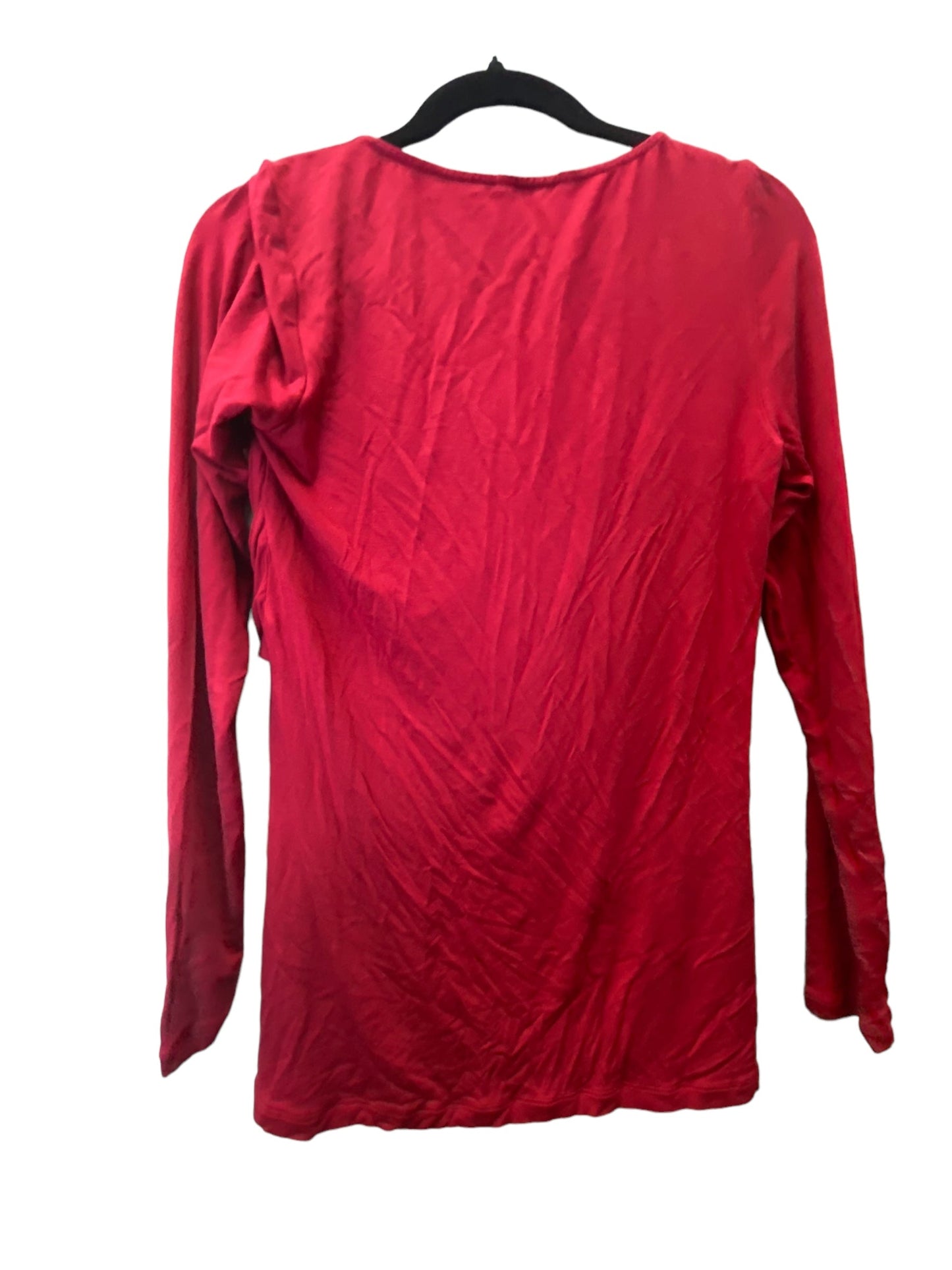 Top Long Sleeve By Cabi In Red, Size: M