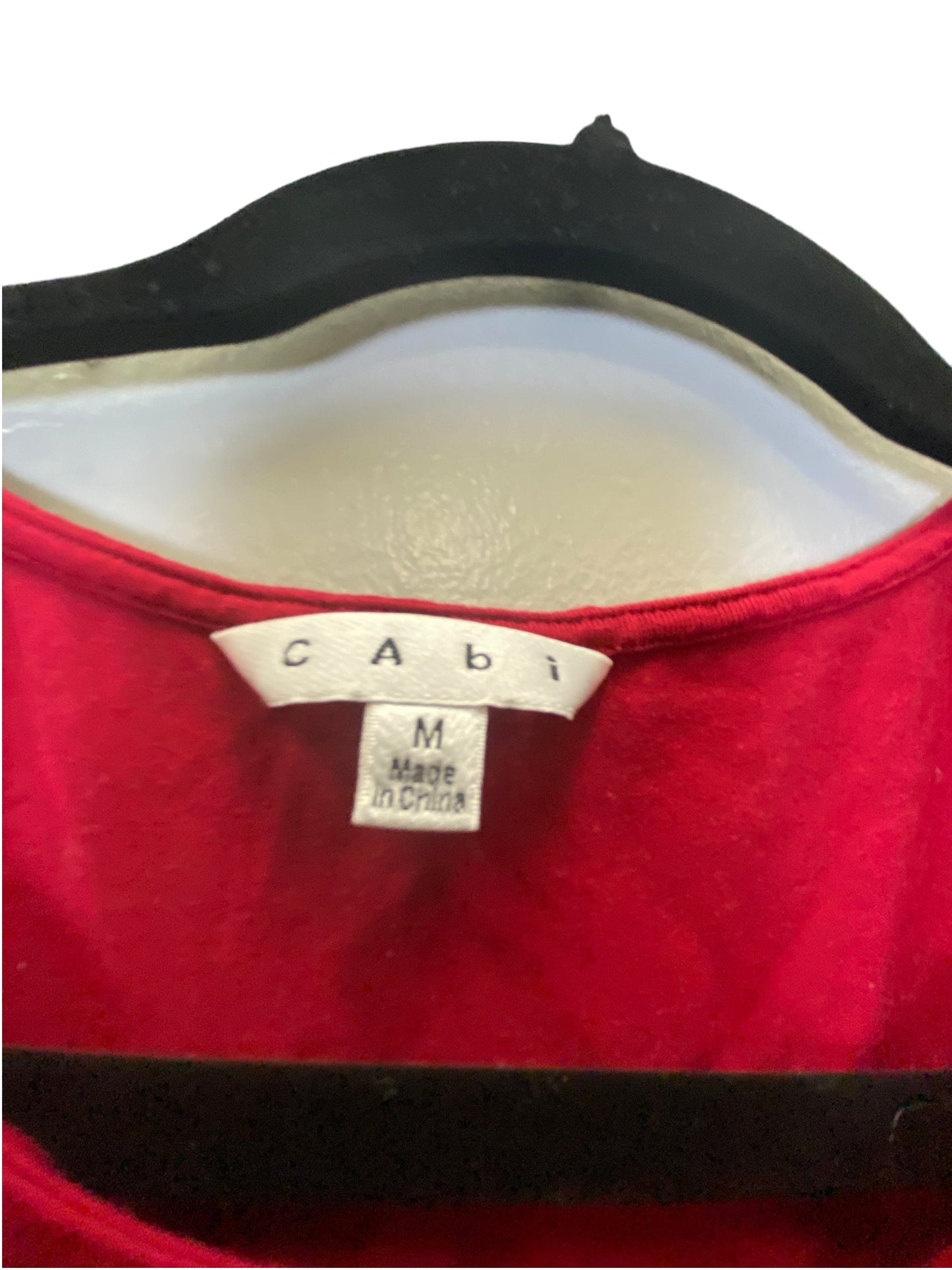 Top Long Sleeve By Cabi In Red, Size: M