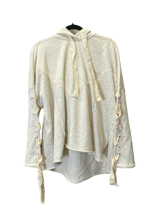 Sweatshirt Hoodie By Pol In Cream, Size: S