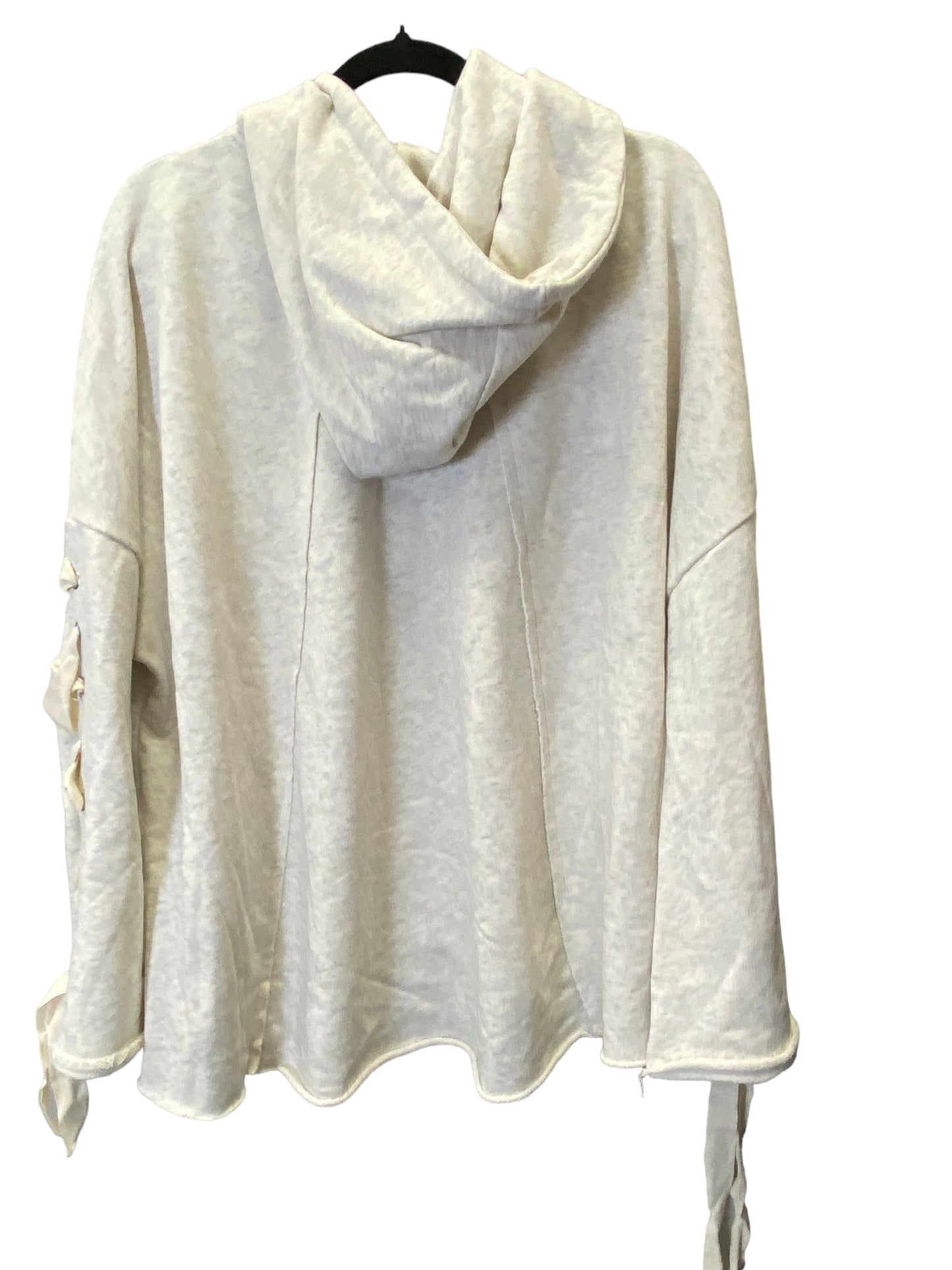 Sweatshirt Hoodie By Pol In Cream, Size: S